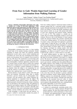 From Face to Gait: Weakly-Supervised Learning of Gender Information from
  Walking Patterns