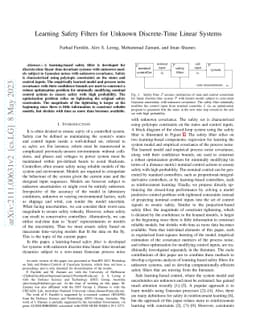 Learning Safety Filters for Unknown Discrete-Time Linear Systems