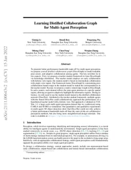Learning Distilled Collaboration Graph for Multi-Agent Perception