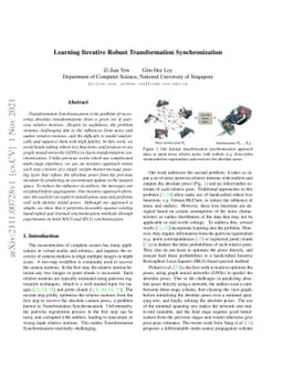 Learning Iterative Robust Transformation Synchronization