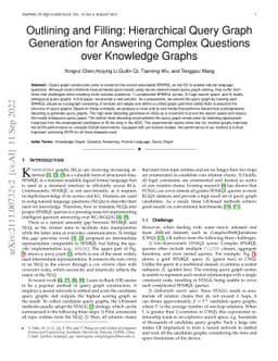 Outlining and Filling: Hierarchical Query Graph Generation for Answering
  Complex Questions over Knowledge Graphs