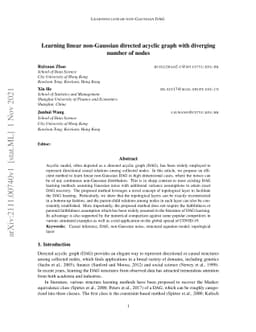 Learning linear non-Gaussian directed acyclic graph with diverging
  number of nodes