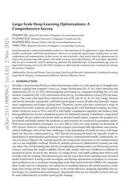 Large-Scale Deep Learning Optimizations: A Comprehensive Survey