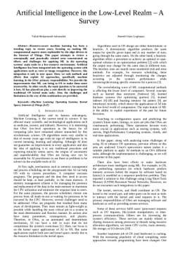 Artificial Intelligence in the Low-Level Realm -- A Survey