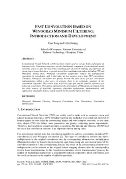 Fast Convolution based on Winograd Minimum Filtering: Introduction and
  Development