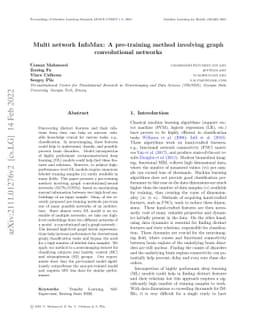 Multi network InfoMax: A pre-training method involving graph
  convolutional networks