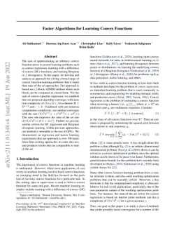 Faster Algorithms for Learning Convex Functions