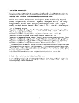 Comprehensive and Clinically Accurate Head and Neck Organs at Risk
  Delineation via Stratified Deep Learning: A Large-scale Multi-Institutional
  Study