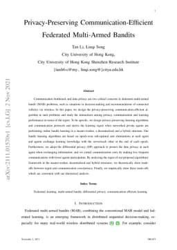 Privacy-Preserving Communication-Efficient Federated Multi-Armed Bandits