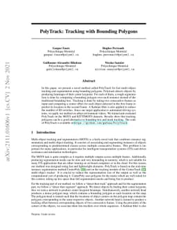 PolyTrack: Tracking with Bounding Polygons