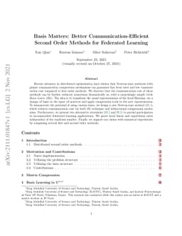 Basis Matters: Better Communication-Efficient Second Order Methods for
  Federated Learning