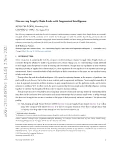 Discovering Supply Chain Links with Augmented Intelligence