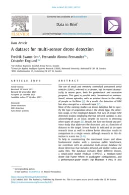 A dataset for multi-sensor drone detection