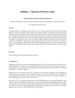 HmBlogs: A big general Persian corpus