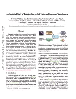 An Empirical Study of Training End-to-End Vision-and-Language
  Transformers