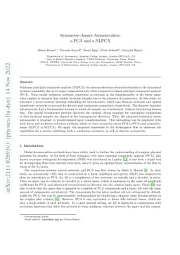 Symmetry-Aware Autoencoders: s-PCA and s-nlPCA