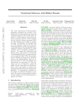 Variational Inference with Holder Bounds