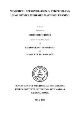 Numerical Approximation in CFD Problems Using Physics Informed Machine
  Learning