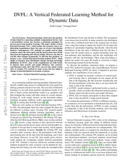 DVFL: A Vertical Federated Learning Method for Dynamic Data