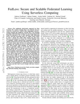 FedLess: Secure and Scalable Federated Learning Using Serverless
  Computing