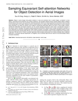 Sampling Equivariant Self-attention Networks for Object Detection in
  Aerial Images