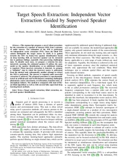 Target Speech Extraction: Independent Vector Extraction Guided by
  Supervised Speaker Identification