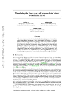 Visualizing the Emergence of Intermediate Visual Patterns in DNNs