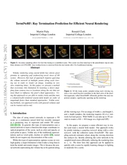 TermiNeRF: Ray Termination Prediction for Efficient Neural Rendering