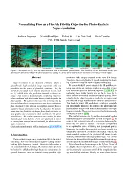 Normalizing Flow as a Flexible Fidelity Objective for Photo-Realistic
  Super-resolution
