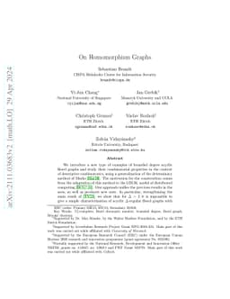 On Homomorphism Graphs