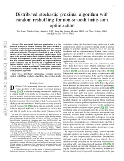 Distributed stochastic proximal algorithm with random reshuffling for
  non-smooth finite-sum optimization