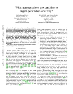 What augmentations are sensitive to hyper-parameters and why?