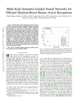 Multi-Scale Semantics-Guided Neural Networks for Efficient
  Skeleton-Based Human Action Recognition