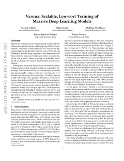 Varuna: Scalable, Low-cost Training of Massive Deep Learning Models