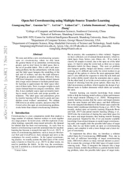 Open-Set Crowdsourcing using Multiple-Source Transfer Learning