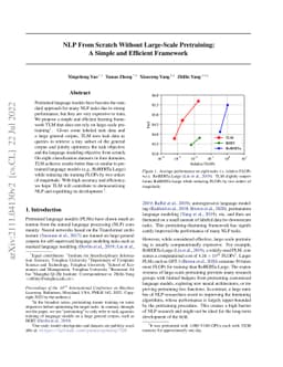NLP From Scratch Without Large-Scale Pretraining: A Simple and Efficient
  Framework