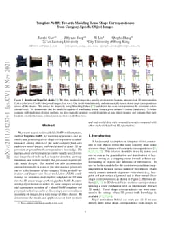 Template NeRF: Towards Modeling Dense Shape Correspondences from
  Category-Specific Object Images