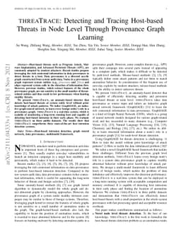 threaTrace: Detecting and Tracing Host-based Threats in Node Level
  Through Provenance Graph Learning