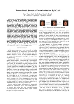 Tensor-based Subspace Factorization for StyleGAN