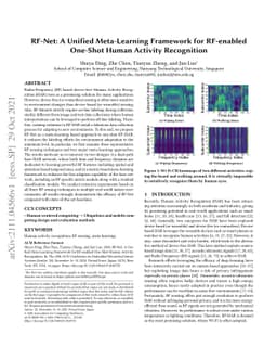 RF-Net: a Unified Meta-learning Framework for RF-enabled One-shot Human
  Activity Recognition