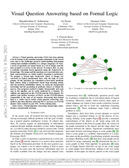Visual Question Answering based on Formal Logic