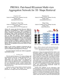PREMA: Part-based REcurrent Multi-view Aggregation Network for 3D Shape
  Retrieval