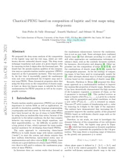 Chaotical PRNG based on composition of logistic and tent maps using
  deep-zoom