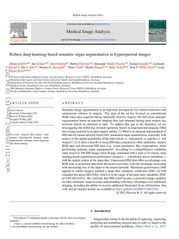 Robust deep learning-based semantic organ segmentation in hyperspectral
  images