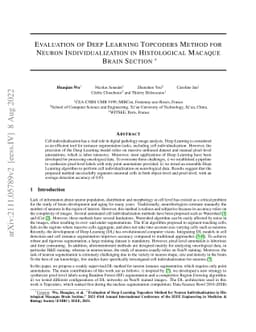 Evaluation of Deep Learning Topcoders Method for Neuron
  Individualization in Histological Macaque Brain Section