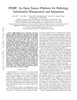 PIMIP: An Open Source Platform for Pathology Information Management and
  Integration