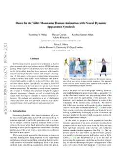 Dance In the Wild: Monocular Human Animation with Neural Dynamic
  Appearance Synthesis