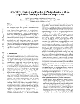 SPA-GCN: Efficient and Flexible GCN Accelerator with an Application for
  Graph Similarity Computation