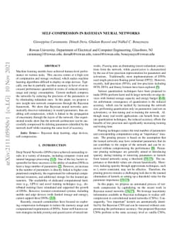 Self-Compression in Bayesian Neural Networks