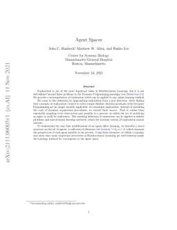 Agent Spaces